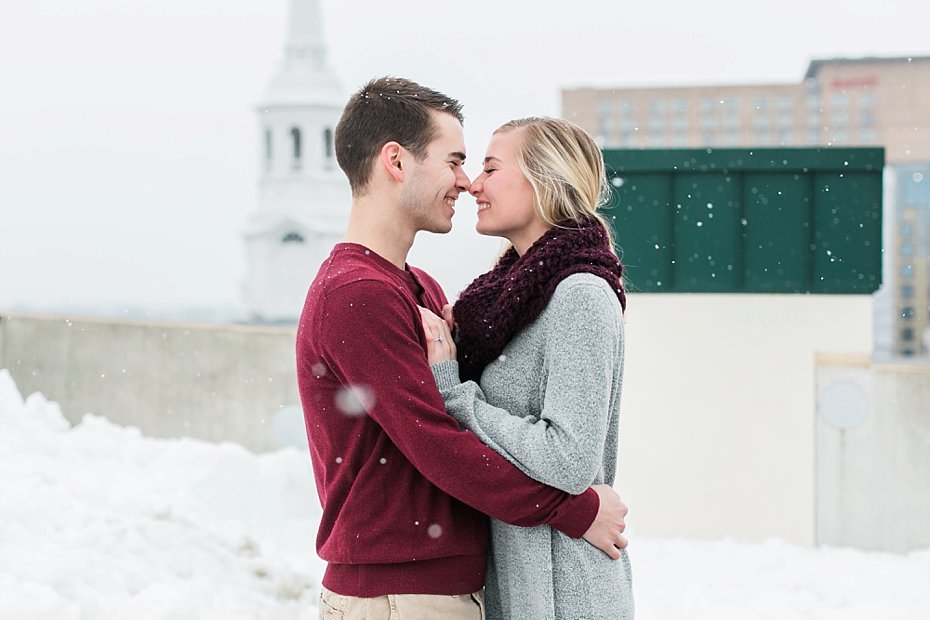 engagement on rooftop in lancaster pennsylvania by the Jepsons