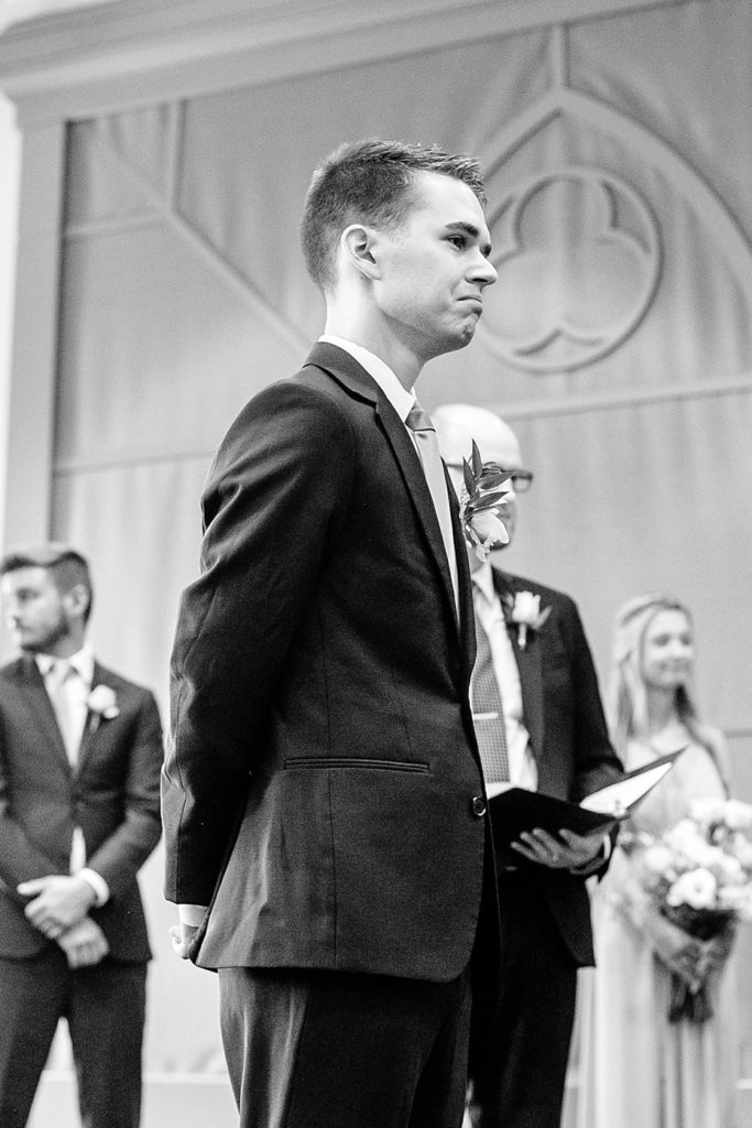 Groom cries at first sight of bride walking down aisle at wedding in Gap PA