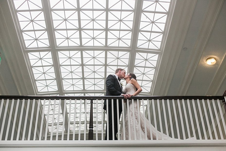 Bride and groom at Omni at Bedford Springs resort by the Jepsons